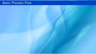 Basic Process Flow